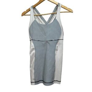 Lululemon Blue  White Striped Tank Top